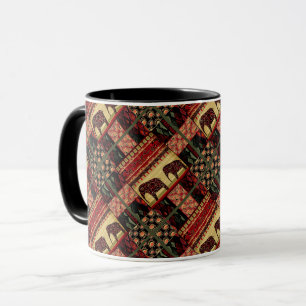 Afrikanischer Patchwork-Ziereleph Tasse