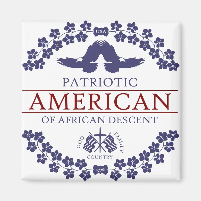 Afrikanischer PATRIOT Magnet (Vorne)