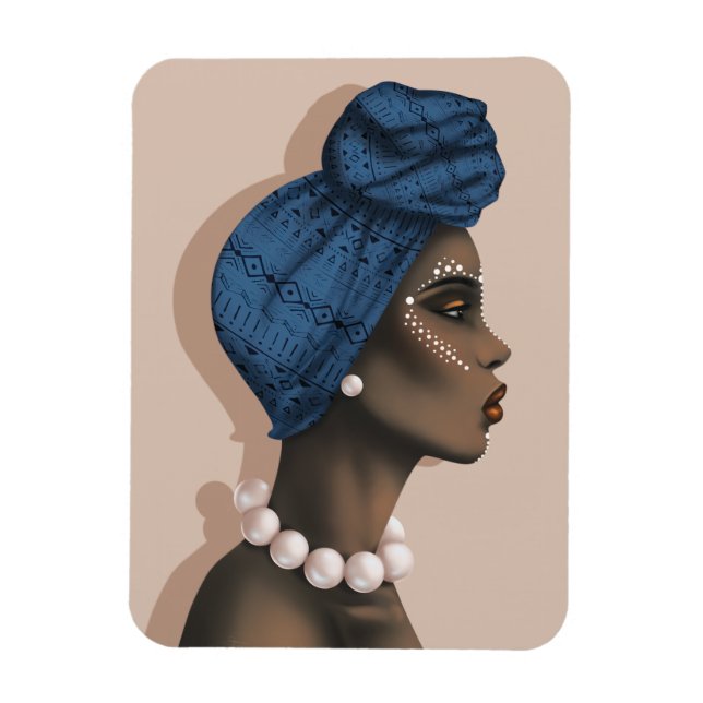 afrikanischer Perlmagnet Magnet (Vertikal)
