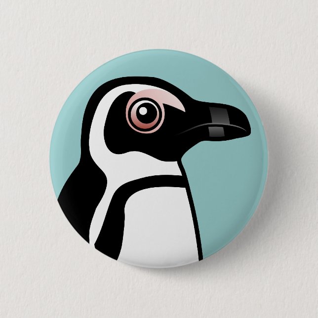 Afrikanischer Pinguin Button (Vorderseite)