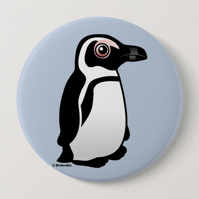 Afrikanischer Pinguin Button (Vorderseite)