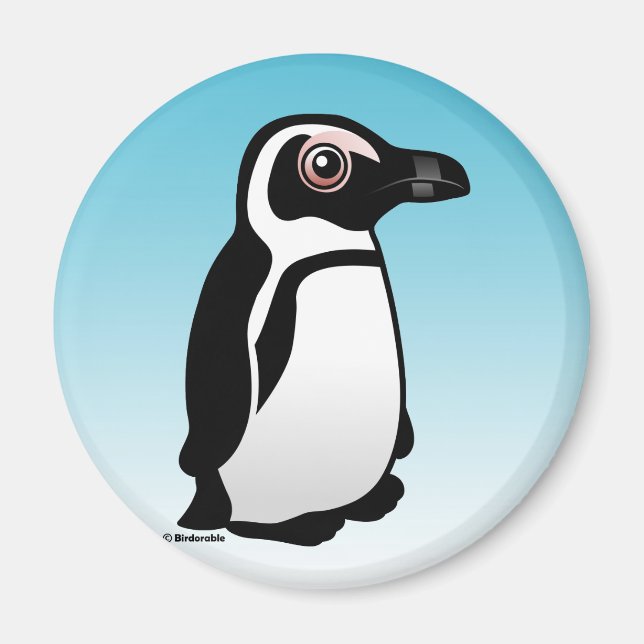 Afrikanischer Pinguin Magnet (Vorne)