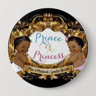 Afrikanischer Prinz oder Prinzessin Royal Gender R Button