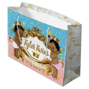 Afrikanischer Prinz/Prinzessin Pink/blaue Große Geschenktüte