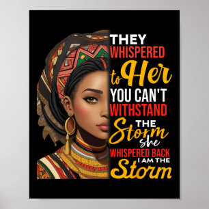 Afrikanischer Proud Black Girls Juneteente Africai Poster