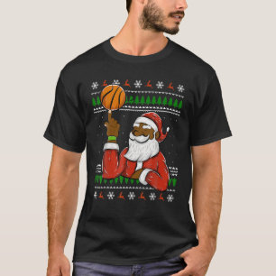 Afrikanischer Santa Claus Basketball Ugly Chris T-Shirt