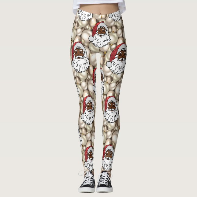 afrikanischer Santa-Claus Leggings (Vorderseite)