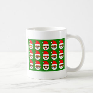 Afrikanischer Santa Emoji Emoticons Tasse