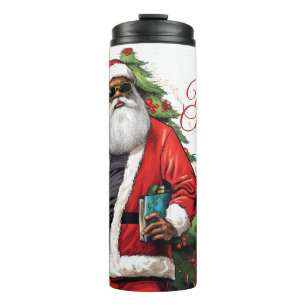 Afrikanischer Santa Stainless Tumbler Thermosbecher