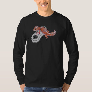 Afrikanischer Schwanz Gecko Game Playing Video Gam T-Shirt