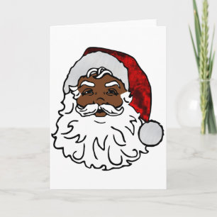 afrikanischer schwarzer Weihnachtsmann Weihnachten Einladung