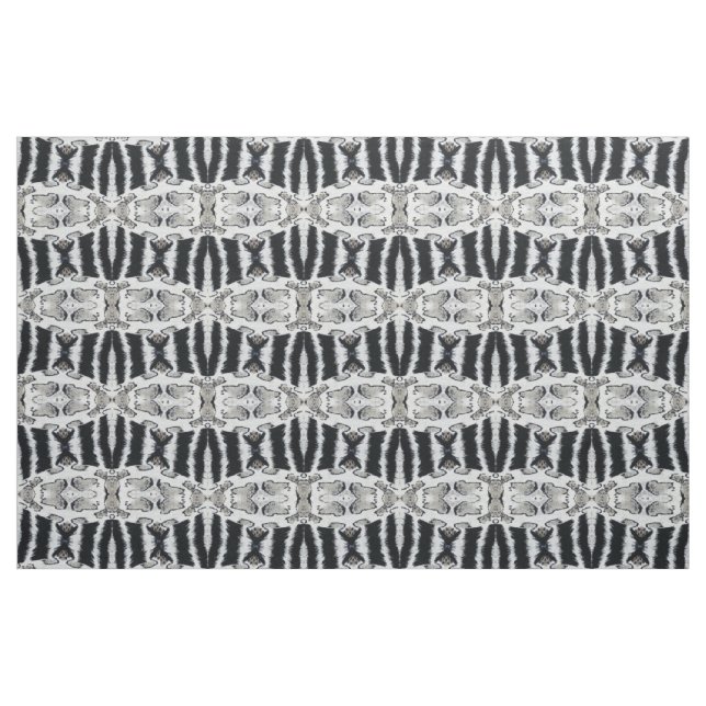 Afrikanischer Schwarzweiss-Druck Stoff (Yard (91,4 cm))