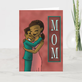 Afrikanischer Sohn und Mutter Karte