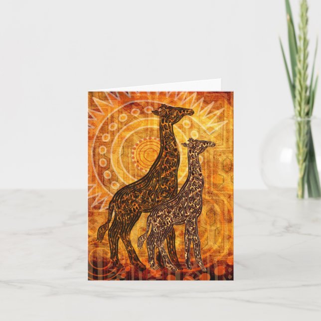 Afrikanischer Sommer Karte (Vorderseite)