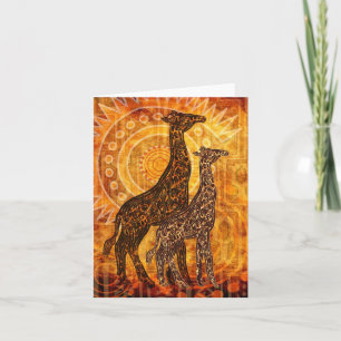 Afrikanischer Sommer Karte