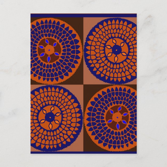 Afrikanischer Sonnenblumenkorb Postkarte (Vorderseite)