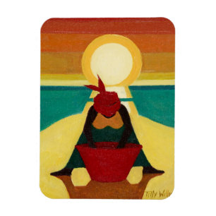 Afrikanischer Sonnenuntergang 2009 Magnet