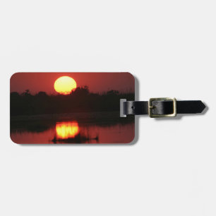 Afrikanischer Sonnenuntergang-Gepäckanhänger Gepäckanhänger