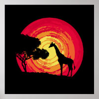 Afrikanischer Sonnenuntergang