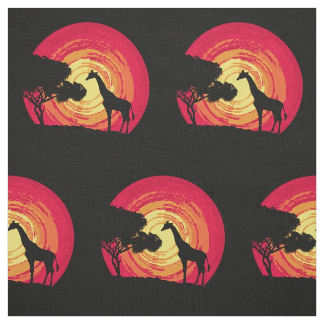 Afrikanischer Sonnenuntergang Stoff (Muster)