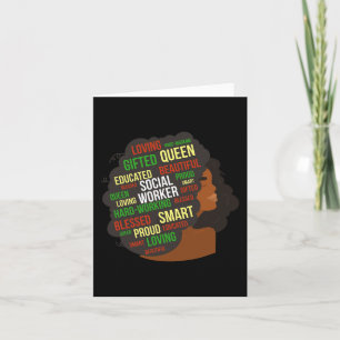 Afrikanischer Sozialarbeiter Karte