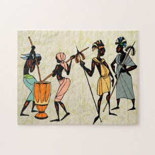 Afrikanischer Stamm Puzzle