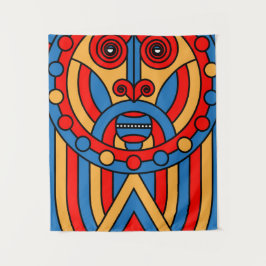 Afrikanischer Stammeskrieger Wandteppich