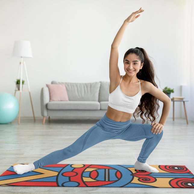 afrikanischer Stammeskrieger Yogamatte (Von Creator hochgeladen)