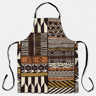 Afrikanischer Stammesstoff, abstrakt vintage. Schürze
