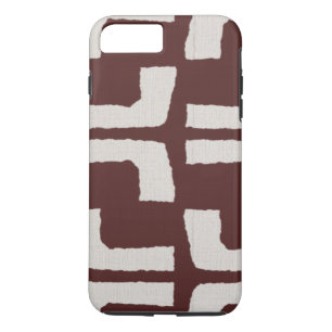 Afrikanischer Stammtisch Mudcloth White Red Linen Case-Mate iPhone Hülle