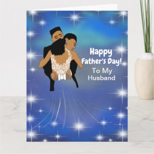 Afrikanischer Starry Skies Husband Vatertag Karte