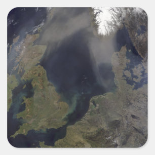 Afrikanischer Staub weht über Schottland Quadratischer Aufkleber