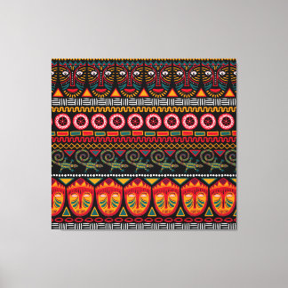 Afrikanischer Stil: Dekoratives Muster Delight. Leinwanddruck