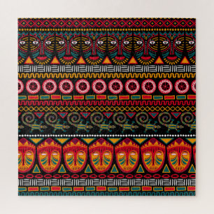 Afrikanischer Stil: Dekoratives Muster Delight. Puzzle