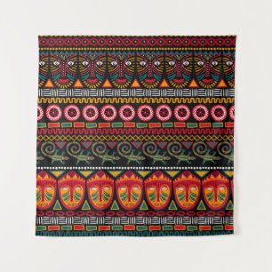 Afrikanischer Stil: Dekoratives Muster Delight. Wandteppich