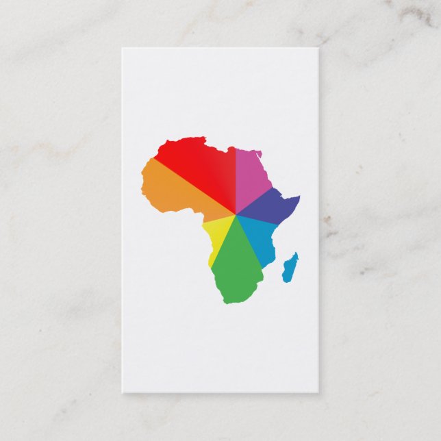 afrikanischer Stolz. Visitenkarte (Vorderseite)