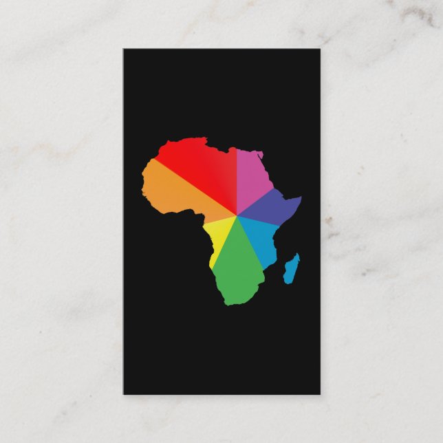 afrikanischer Stolz. Visitenkarte (Vorderseite)
