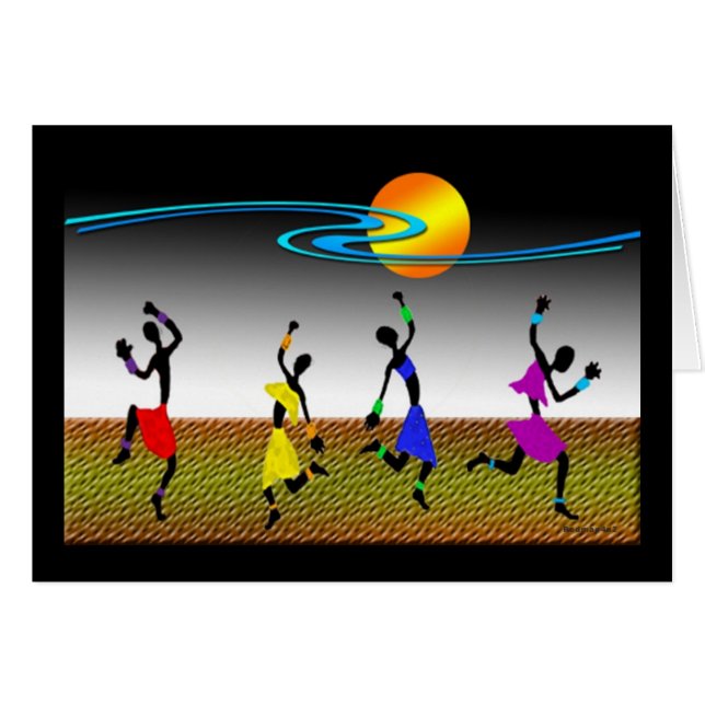 Afrikanischer Tanz (Vorderseite (Horizontal))