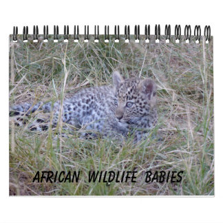 AFRIKANISCHER TIER-BABY-KALENDER KALENDER