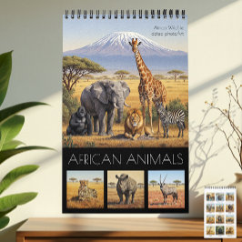 Afrikanischer Tiere-Kalender 2026 / Afrikanische W Kalender