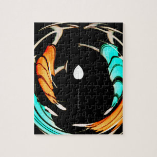 Afrikanischer traditioneller Muster-Kunstprint Puzzle
