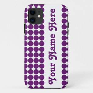afrikanischer Violet Safari-Dot mit Namen Case-Mate iPhone Hülle
