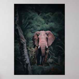 Afrikanischer Waldelephant Poster