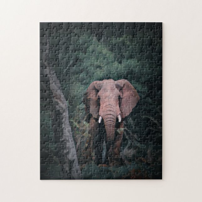 Afrikanischer Waldelephant Puzzle (Vertikal)