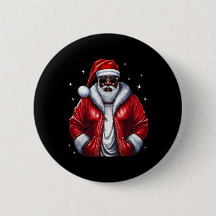 Afrikanischer Weihnachtsmann Pajama Cool Black Button