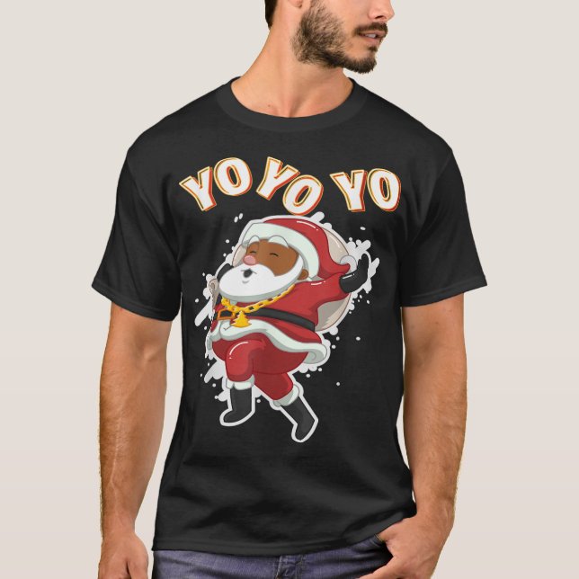 Afrikanischer Weihnachtsmann T-Shirt (Vorderseite)