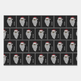 Afrikanischer WeihnachtsWeihnachtsfest Geschenkpapier Set