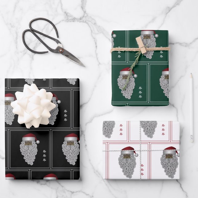 Afrikanischer WeihnachtsWeihnachtsfest Geschenkpapier Set (Vorderseite)