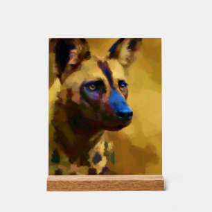 Afrikanischer Wildhund Acrylschild