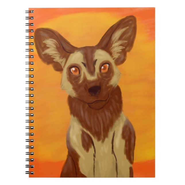 Afrikanischer Wildhund Notizblock (Vorderseite)